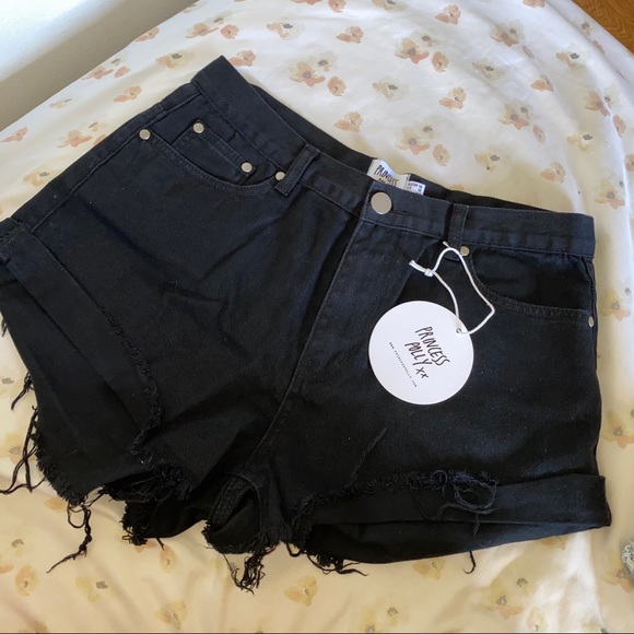 Pants - Princess Polly Eddie High Waisted Shorts